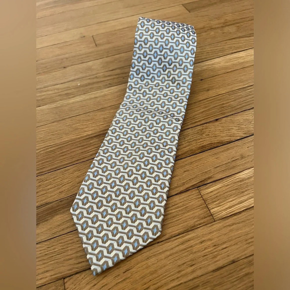 Dolce & Gabbana Silk Geometric Pattern Tie - Picture 1 of 5